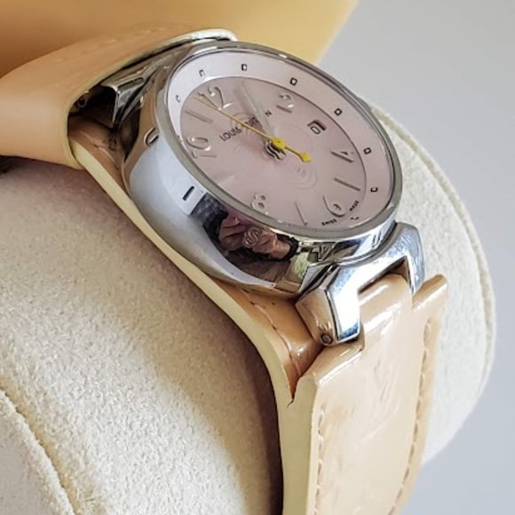 W/BOX LOUIS VUITTON Tambour Date Q1216 Ladies Watch - Picture 4 of 11